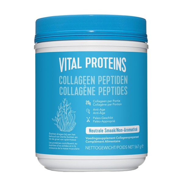 Collagen Supplements, Vital Proteins Hydrolyzed Collagen Peptides Powder (Type I, III) - Unflavored 567 g Canister