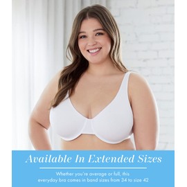 Bestform womens Women's Casual Value Cotton Stretch Underwire Minimizer Bra, White, 38D US