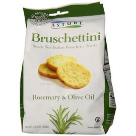 Asturi Bruschettini, Rosemary and Olive Oil, 4.23 Ounce