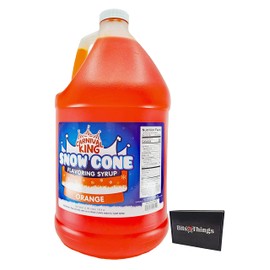 Snow Cone Flavoring Syrup 1 Gallon | (128 fl oz., Orange)
