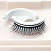 EMILYSTORES Press On Pre-Glued Lashes, 3D False Eyelashes, Natural Long