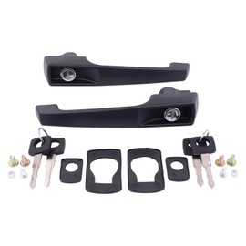 Door Handles Exterior Door Handle Exterior Door Handle Handles Lock Door Handle Locking Buttons Door Exterior Handle with Key Lock Cylinder Black Front Left and Right for G-Class W463 W460 W461 LN2 NG