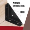L&M Trapeziform Angle Brackets 4 PCS , Shelf Brackets Heavy
