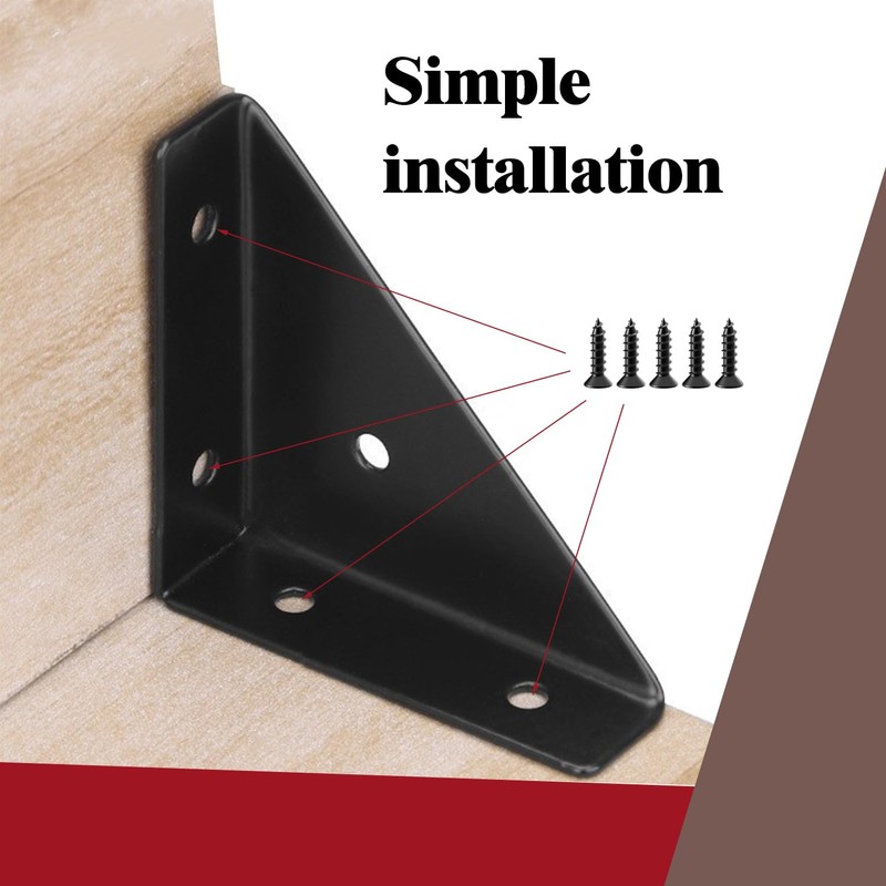 L&M Trapeziform Angle Brackets 4 PCS , Shelf Brackets Heavy