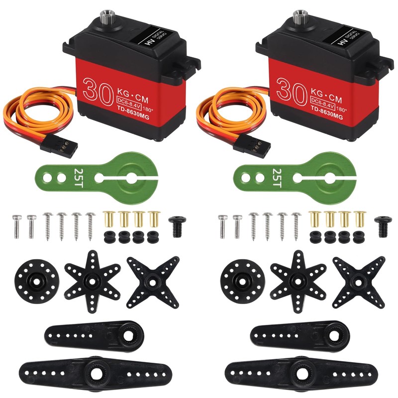 AITRIP 2 Pack High Torque Full Metal Gear 30KG Digital
