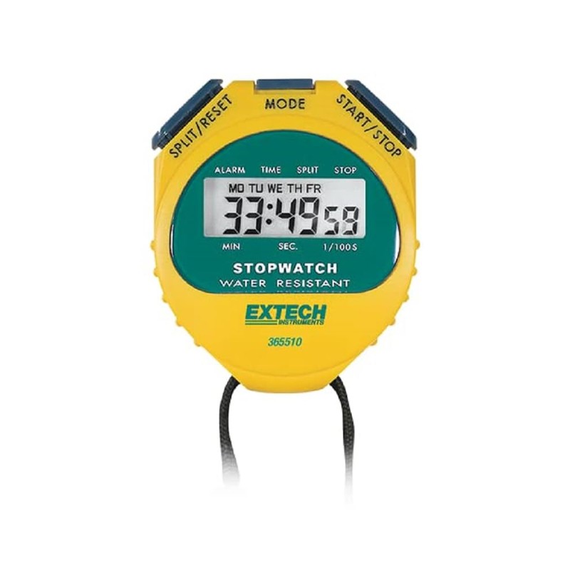 Extech Instruments 365510 Stopwatch/Clock with Backlit Display