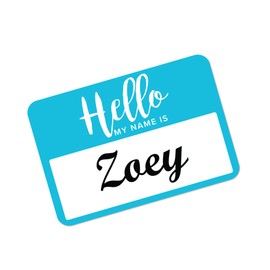 Avery® Adhesive Name Badges, Hello My Name Is, 2 1/3" x 3 3/8", 8722, Assorted Colors, Pack Of 120 Badges