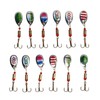 12Pcs Trout Lure Flashing Sequin Efficient Stainless Steel Bass Fishing