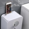 Waterproof WallMounted Toilet Roll Paper Rack Holder with Top Shelf