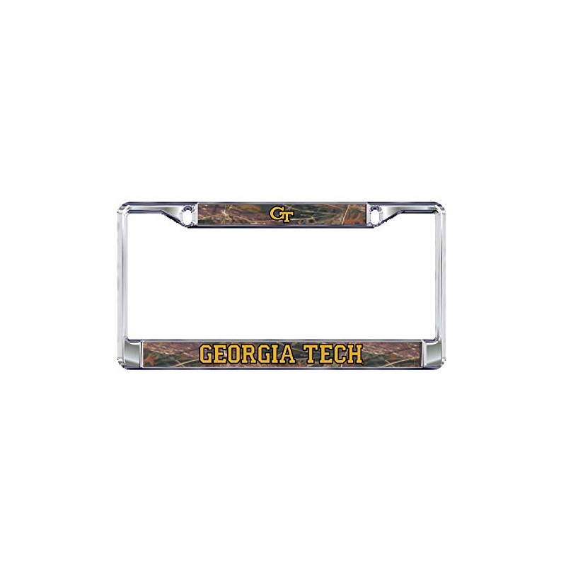 Georgia Tech Plate Frame (DOMED CAMO GT PLATE FRAME (18085))