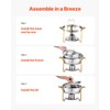 VEVOR Chafing Dish Buffet Set, 5 Qt 4 Pack, Stainless