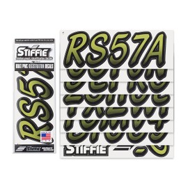 Whipline Moss/Black 3" DOT Decal Kit Registration Numbers Vinyl Lettering Semi Truck Tractor Trailer Decals