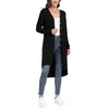 GRECERELLE Women's Long Cardigan Elegant Thin Ribbed Long Sleeve with