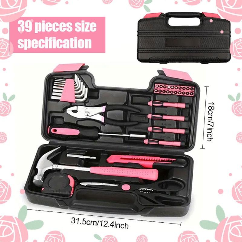 【520 Gift】39-Piece Comprehensive Household Hardware Kit - Durable Carbon Steel