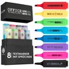 OfficeTree 8 Funny Highlighter Set in Box - Cute Sayings