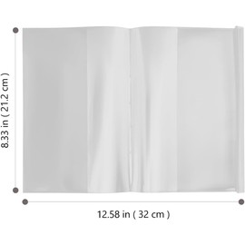 TEHAUX 10 Piezas Forros para Libros A5 (Grosor Extra) - Cubierta Protectora de Plástico PP Transparente, Funda Ajustable e Impermeable para Cuadernos, Agendas y Mangas Escolares