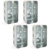 (Pack of 4) 4x2 Inch Utility Size Single Gang Electrical