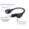 RUITEXUN Micro USB OTG Splitter Cable, Micro USB to USB