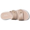 Clarks Women's Breeze Maye Slide Sandal, Sand Synthetic, 9