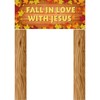 SmoothNovelty 3 Pcs Fall in Love with Jesus Porch Sign