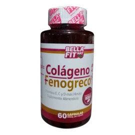 Colágeno + Fenogreco 60 Cápsulas Con Aguaje Bella Fit Nat N/a