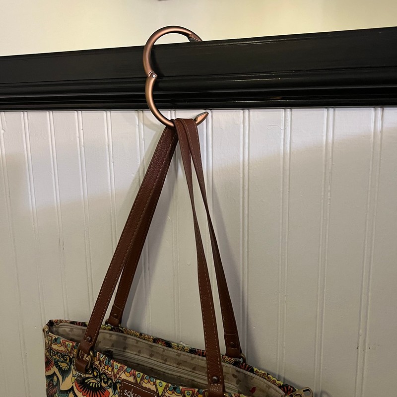 Clipa 2 Clipa Bag Hanger Polished Copper/Rose Gold Purse Hanger
