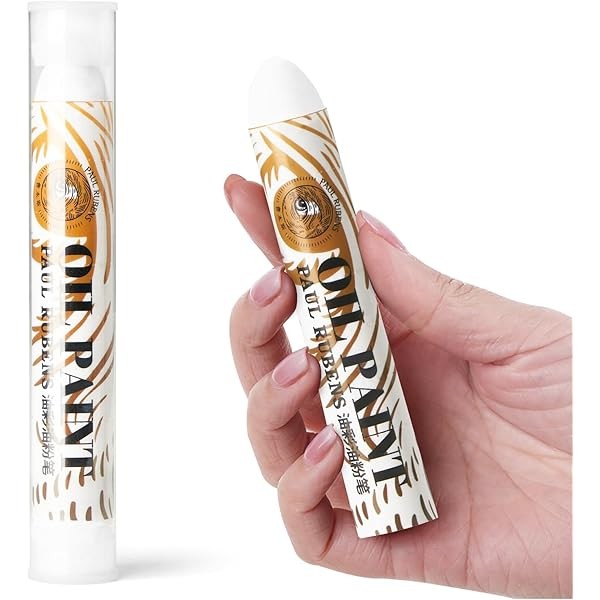 Paul Rubens Jumbo White Oil Pastels - 2 Pack (60g