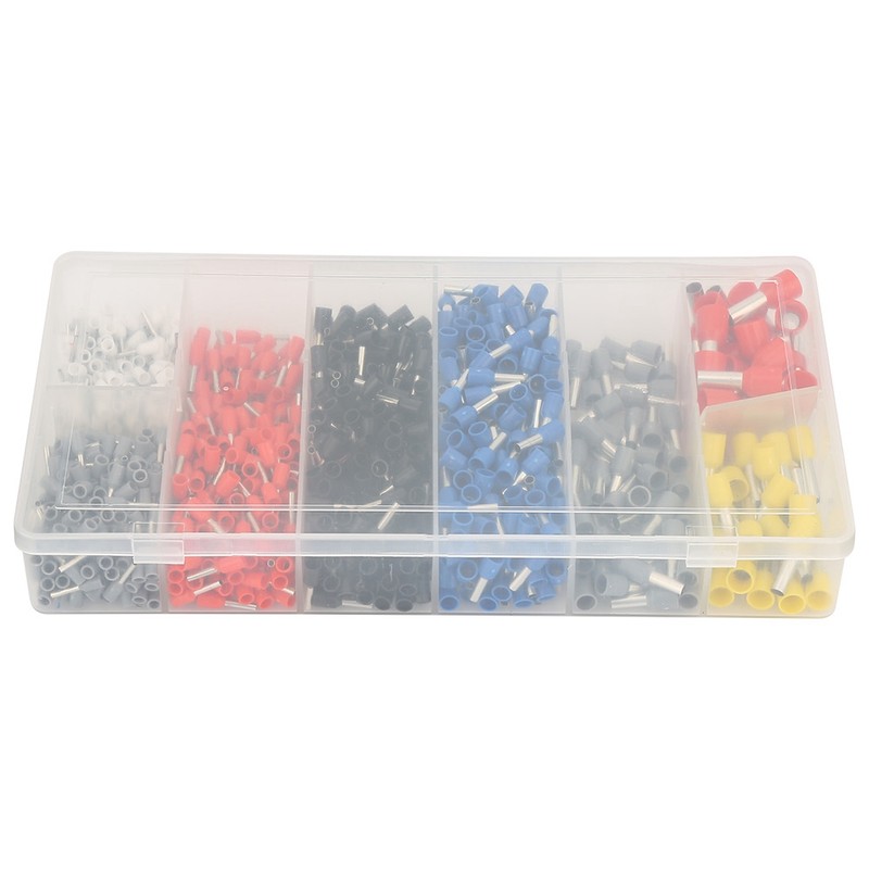 1200pcs Insulated Wire Connector Crimp Terminal  Assortment Kit