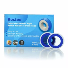 Unbranded 6-Rolls Tape Thread & Fitting Sealant 1/2" x 400" Roll Water Pipe Air Hose Tape