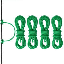 MECCANIXITY 10 Feet Archery D Loop Rope String Nocking Loop Rope Serving Thread Release Material for Compound Archery Bowstring(Green, Pack of 4)