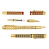 Gullor Openwork Gold Fountain Pen with Gift Box, Screw Cap,