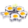SJUNJIE 5PCS Fried Egg Cooking Rings Stainless Steel Fried Egg