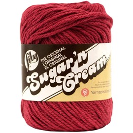 Lily Sugar'n Cream Yarn - Solids-Country Red
