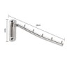TEERFU 2 Pack Wall Mounted Stainless Steel Coat Rack Hooks，5
