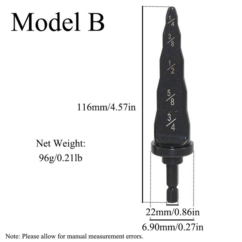 2PCS Swaging Spin Tool Drill Bit, Air Conditioner Copper Pipe