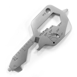 Keychain Multitools,EDC Multitool,20-in-1 Key Shaped Multitool - Compact Stainless Steel Keychain Tool for Everyday Carry, Gift for Men, Women, Dad & Groomsmen (Christmas, Valentine's)