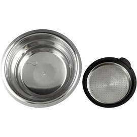 agdom24h_parts Coffee Filter, Stainless Steel, 2 Cups, DLSC401 Compatible with DeLonghi Dedica, Automatic Cappuccino, Icona Vintage, Scultura, Distinta Series