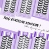 B&Q P02 False Eyelashes, Cat Eye Eyelash Extensions, Fluffy Cluster