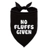 No Fluffs Given Dog Bandana, Poodle Accessories, Funny Black Dog