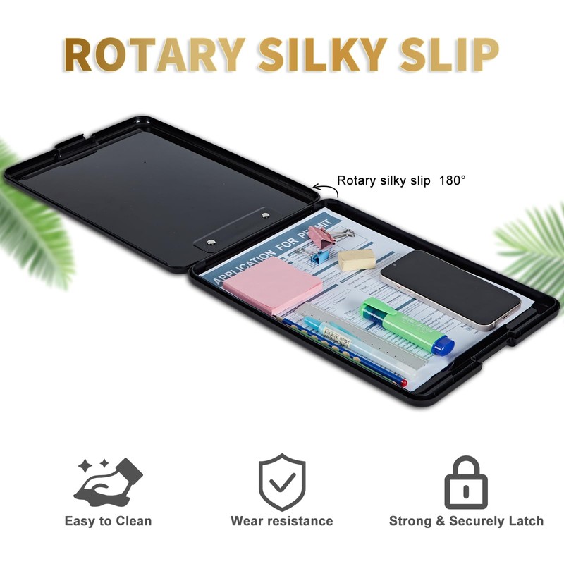 Clipboard with Storage Featuring American Flag Top-Bottom Flip Open Design