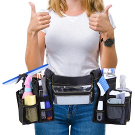 Cleaning Tool Belt, Speed Cleaning Belt Cleaning Supplies Adjustable Waist Belt Housekeeping, Water-resistant Cleaning Bag with Adjustable Waist Belt for Work