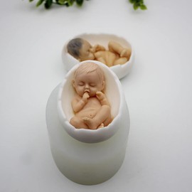 Baby Shape Silicone Handmade Soap Mold - Aroma Plaster Candle & Ice Sculpture Mold