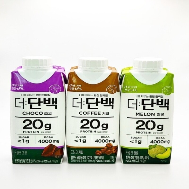 Binggrae The Protein Drink 250ml 3 Melon + 3 Chocolate