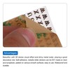 sourcing map 2 Sheets Letter Resin Stickers 3D Small A