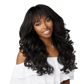 Sensationnel Dashly wig - unit 21 synthetic easy wear non lace cap heat safe wig - Dashly wig unit 21 (1 JETBLACK)