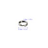 FUSSED 30 Pcs 304 Stainless Steel Key Ring Key Ring