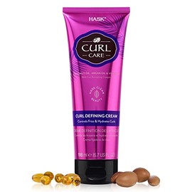 HASK, Crema Fijadora de Rizos, Controla el Frizz, Hidrata, Libre de Sulfatos, Parabenos, Ftalatos y Gluten, 198 ml