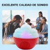 Maíz Bocina Radio Fm Recargable Usb Bluetooth Luz Led Portatil