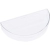 Pioneer Plastics 054C Clear Semi-Circle Plastic Container, 4.3125" W x