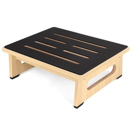 One Step Stool for Adults Seniors with Non-Slip Rubber Stepping Feet, Heavy Duty Platform Step Stools, 5.3 in Portable Bed Steps for High Beds for Bathroom, Bedroom, Kitchen & Bedside Kids Support